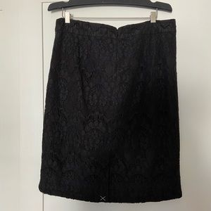 J. Crew black lace pencil skirt NWT size 2